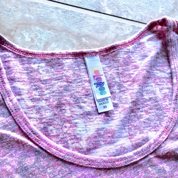 LuLaRoe Paisley Burnout Hi-Low Top - Picture 3 of 8